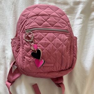 Vera Bradley Quilted Kids Backpack in Pink